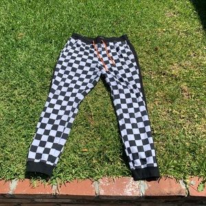 Checkered joggers